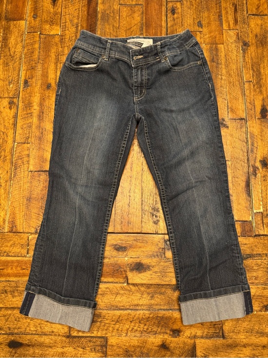 Chico's Denim - Chico's Dark Blue Cropped Straight Jeans